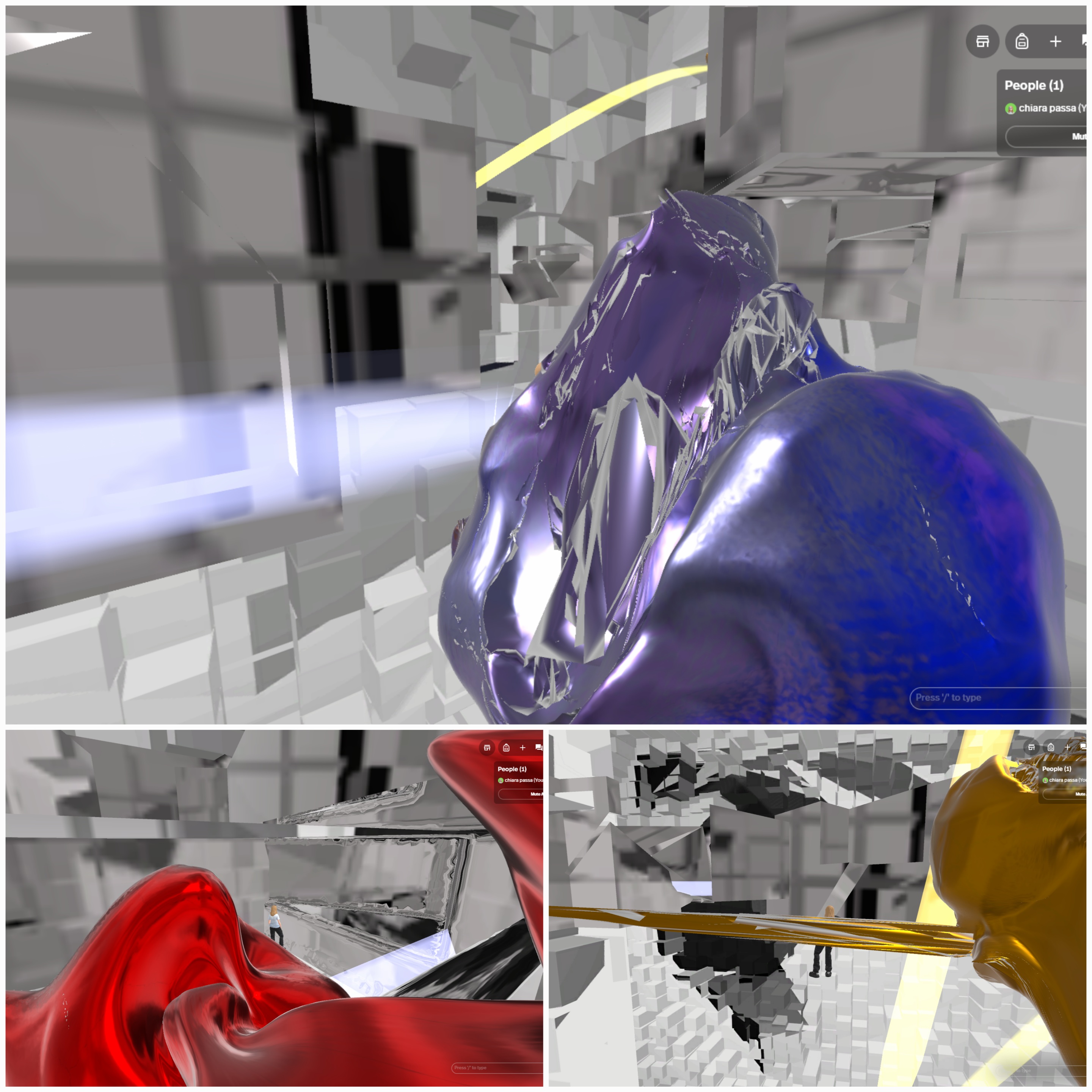 VR sculpture by Chiara Passa